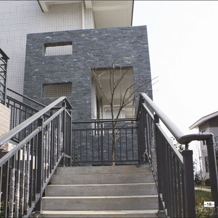 室外楼梯生产 小区建筑用户外扶手 锌钢栏杆安装产品图片,室外楼梯生