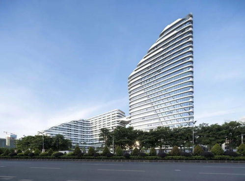 极简现代办公 白色铝板与玻璃幕墙的建筑立面设计